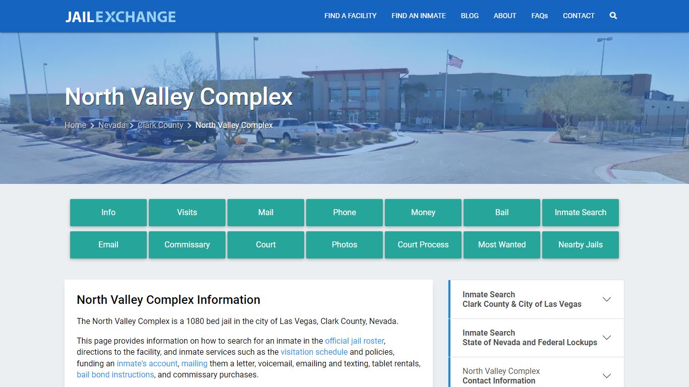 North Valley Complex, NV Inmate Search, Information - Jail Exchange